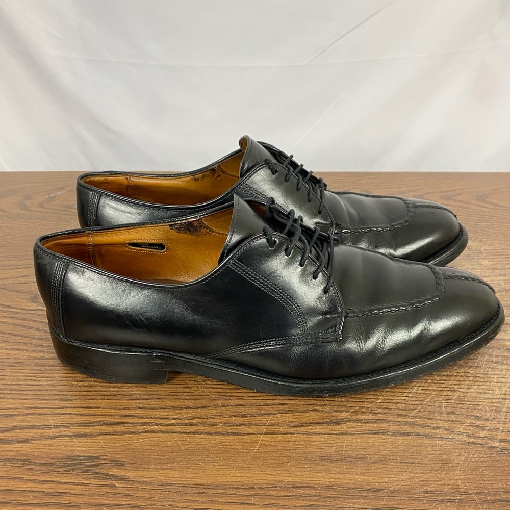 Allen Edmonds Delray Black Leather Raymond Apron Toe Derby Dress Shoes Mens 12 D
